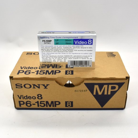 Sony Video 8mm MP P6-15MP Metal Case of 10 Sealed - Picture 2 of 5